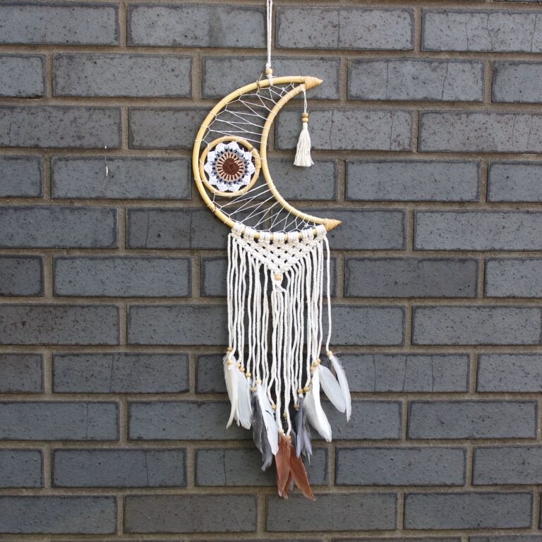 Protection-Dream-Cather-Macrame-Moon-Assorted-Colours