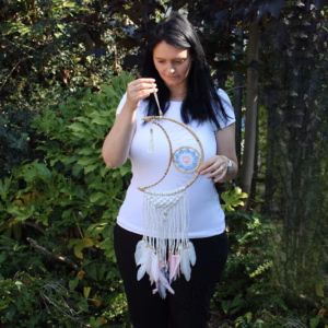 Protection Dream Cather - Macrame Moon Assorted Colours