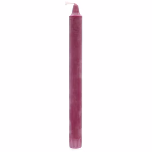 Middagslys I Ren Naturlig Voks 25x2,3 - Fushcia