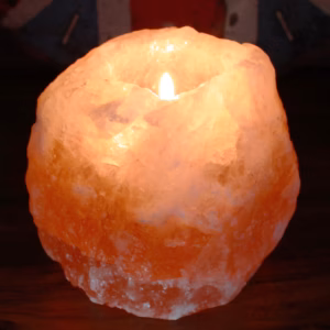 Quality Natural Salt Candle Holder