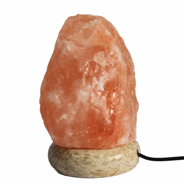 Kvalitet USB Naturlig Saltlampe Saltkrystall Lampe - 11,5 cm (Flerfarget Lys)