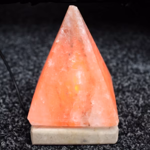 Quality USB Pyramid Salt Lamp - 9cm - White Light