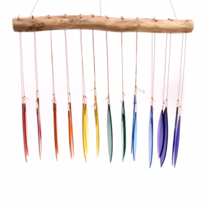 Rainbow Glass Chime - Assortert
