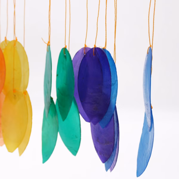 Rainbow Large Leaf Chime - Bilde 3