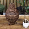 Rattan-Tischlampen - Dunkelbraun – Bild 5