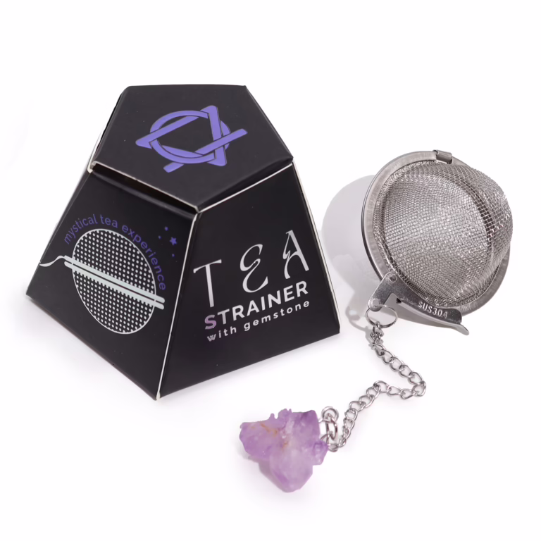 Raw-Crystal-Gemstone-Tea-Strainer-Amethyst-Cluster