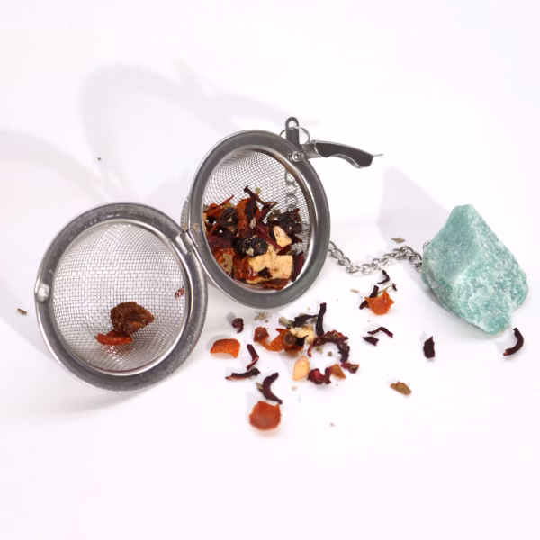 Colador de té de piedras preciosas  - Aguamarina - Imagen 4