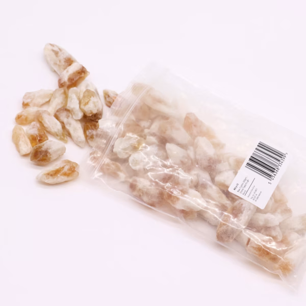 Rå Krystaller (500gm) - Citrin Topas Rough Points - Bilde 2