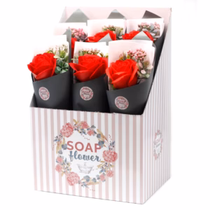Sæbeblomst Klar til Salg - Stor Rosenbuket