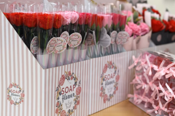 Sæbeblomst Klar Til Salg - Medium Rose - Billede 5