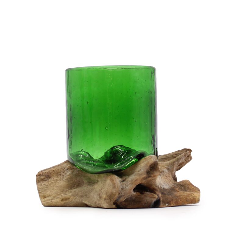 Recycled-Beer-Bottles-Beer-Glass-on-Wood