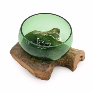 Bol sur Bois en Verre Recyclé - Grand
