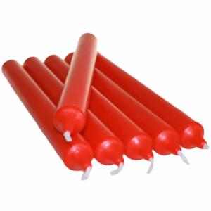 Red Dinner Candles Bulk 5Pcs