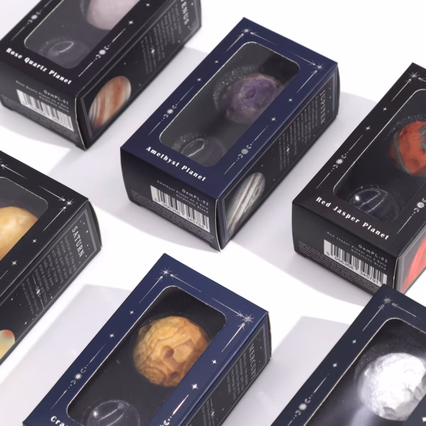 Rød Jaspis Planet På Sola Goldstone-Stativ - 40 mm (30x15 mm Stativ) - Bilde 8