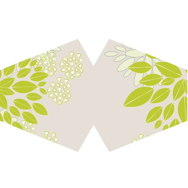 Reusable-Fashion-Face-Covering-Grean-Leaves-Adult