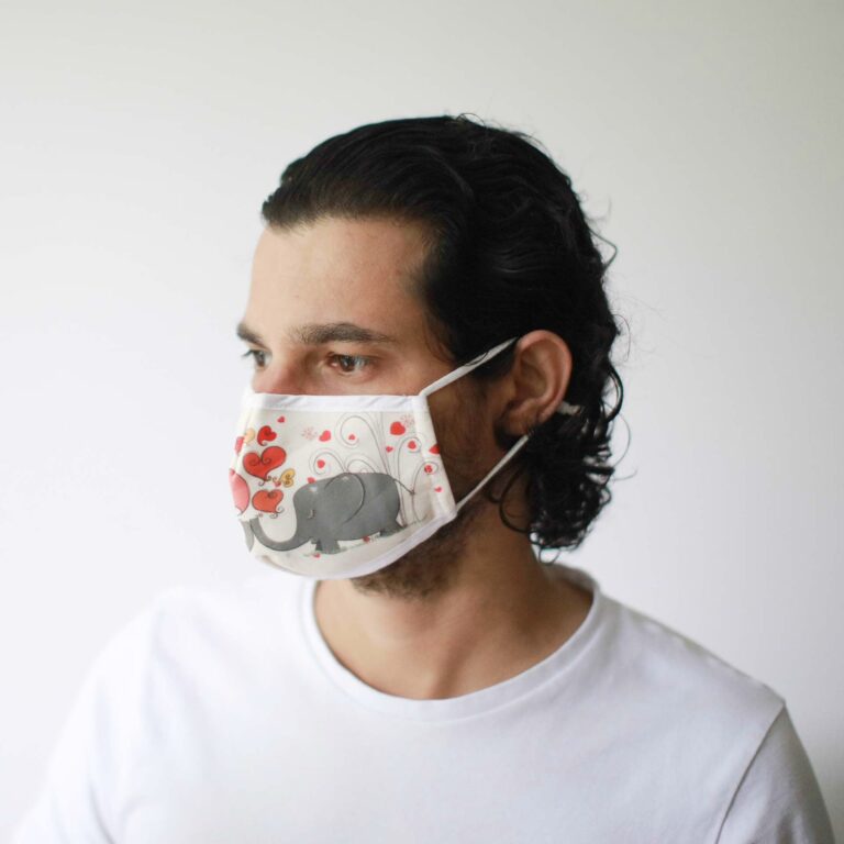 Reusable-Fashion-Face-Covering-Love-Elephants-Adult