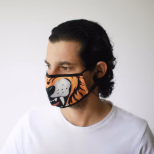 Stoffmaske PM2.5 Filter - Tiger - Kinder