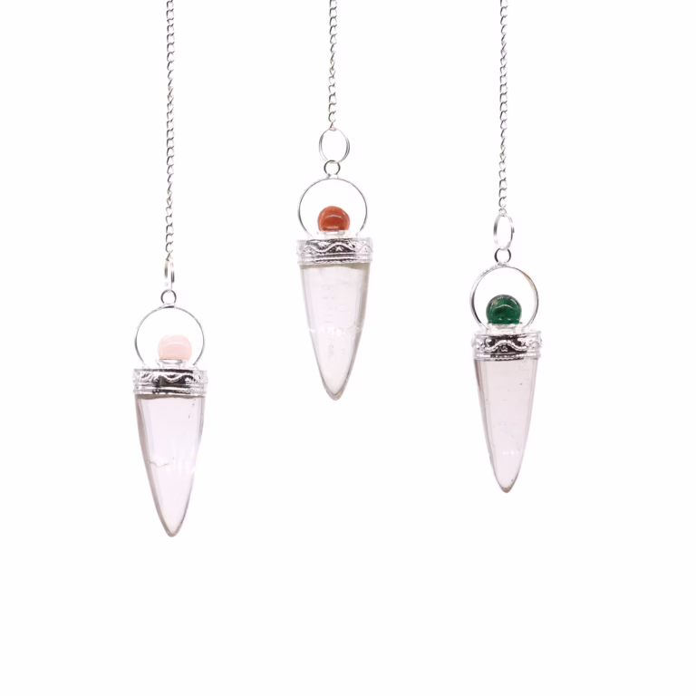 Rock-Crystal-Cone-Silver-Ring-Asst