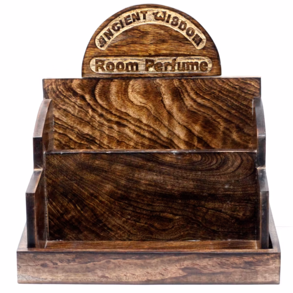 Room Perfume Display Stand - Mango Wood - Image 2