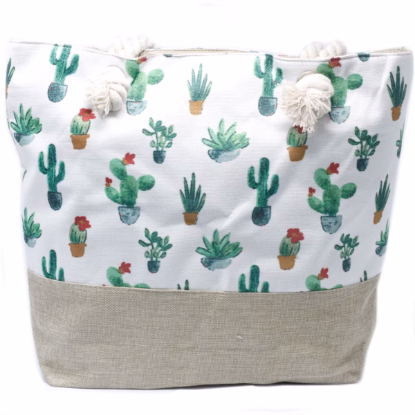 Veske med Tauhåndtak - Mini Cactus