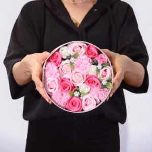 Rund Eske / Boks - Baby Velsignelser - Rosa