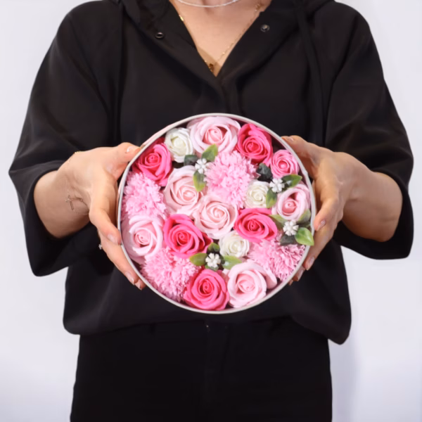 Rund Æske - Baby Velsignelser - Pink - Billede 5