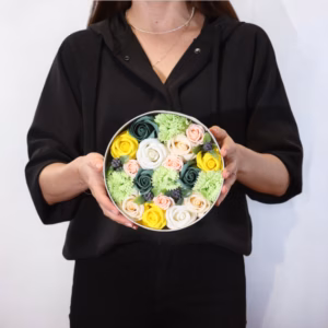 Rund Æske - Spring Celibrations - Gul & Greens