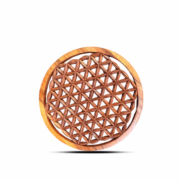 Round-Decorative-Wooden-Flower-of-Life-Panel-30cm
