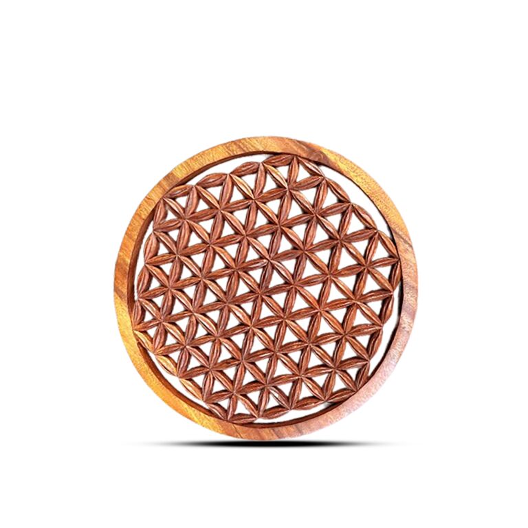 Round-Decorative-Wooden-Flower-of-Life-Panel-30cm