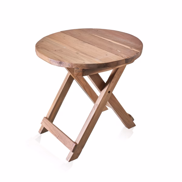 Round Folding Coffee Table - 50X50Cm