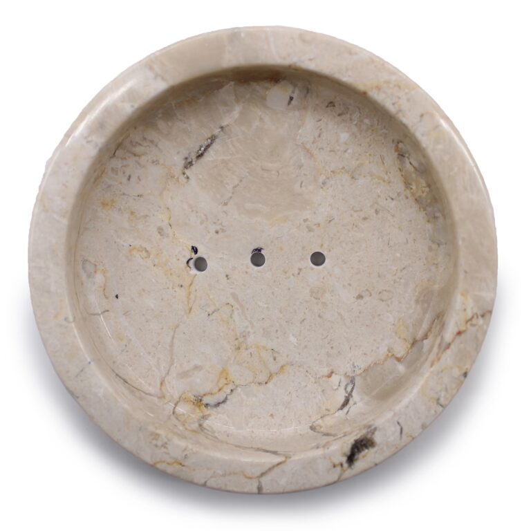 Round-Honey-Marble-Flat-Soap-Dish