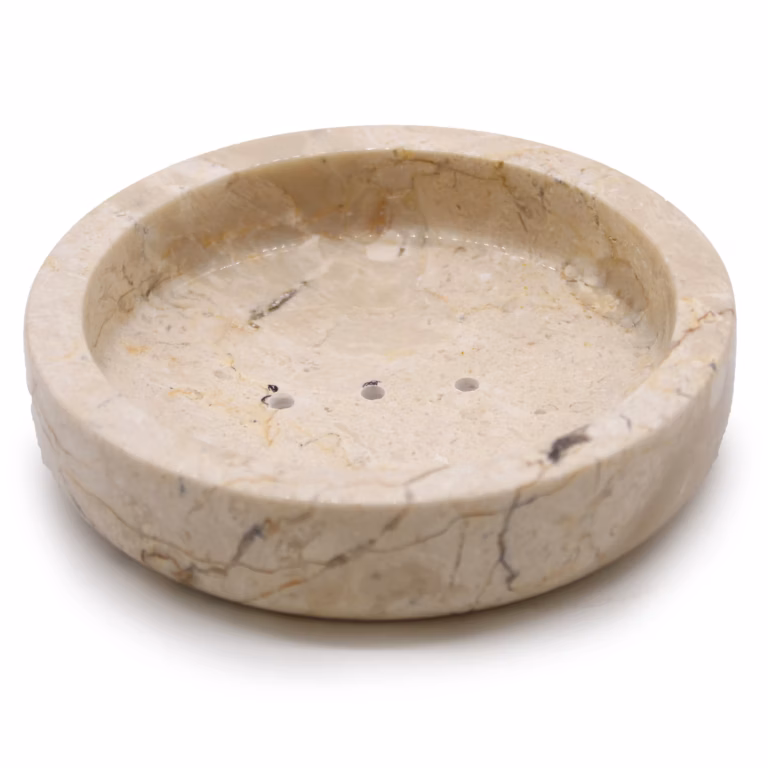 Round-Honey-Marble-Flat-Soap-Dish