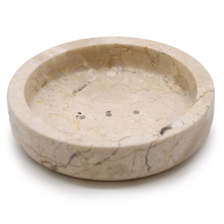 Round-Honey-Marble-Flat-Soap-Dish