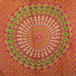 Mandala Saronger - Rubin & Lime