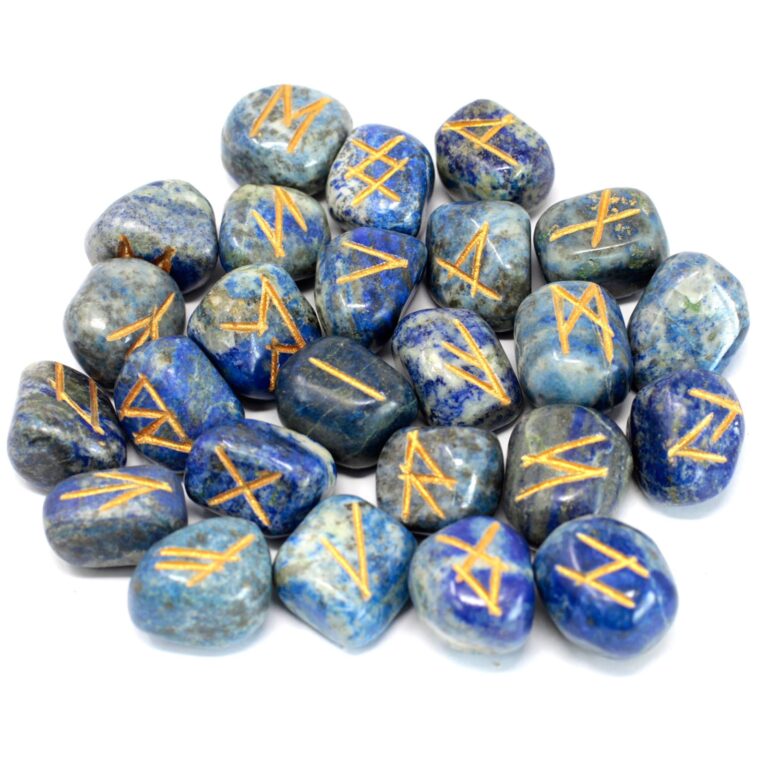 Runes-Stone-Set-in-Pouch-Lapis