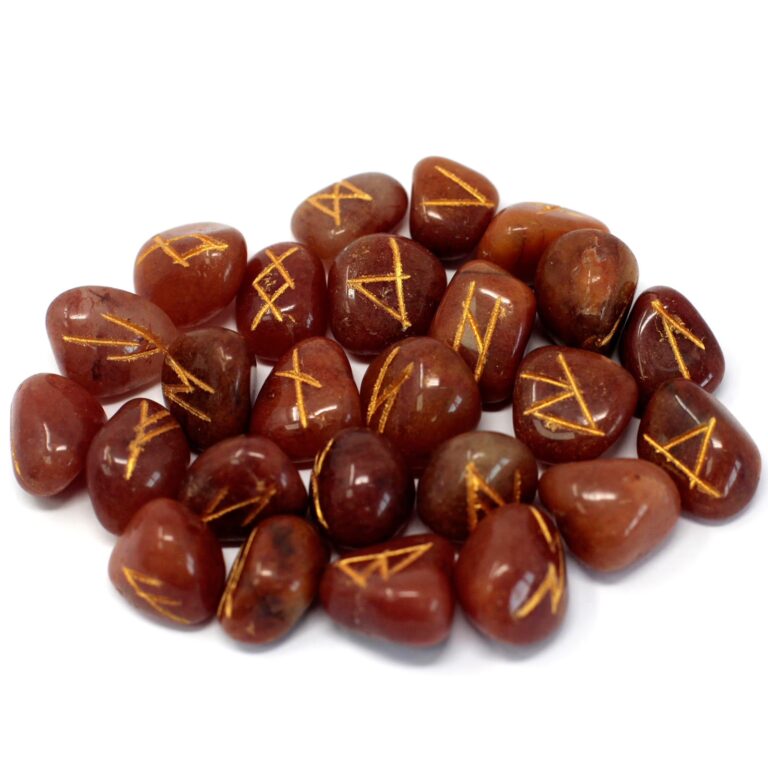 Runes-Stone-Set-in-Pouch-Red-Aventurine