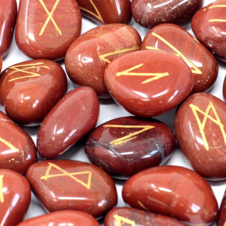 Runes-Stone-Set-in-Pouch-Red-Jasper