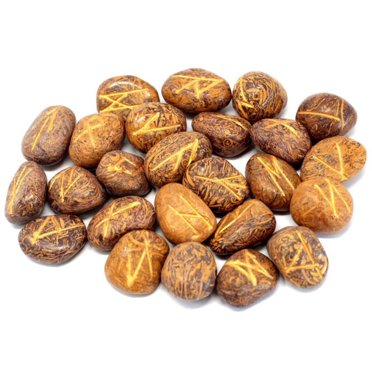 Runes-Stone-Set-in-Pouch-Snake-Jasper