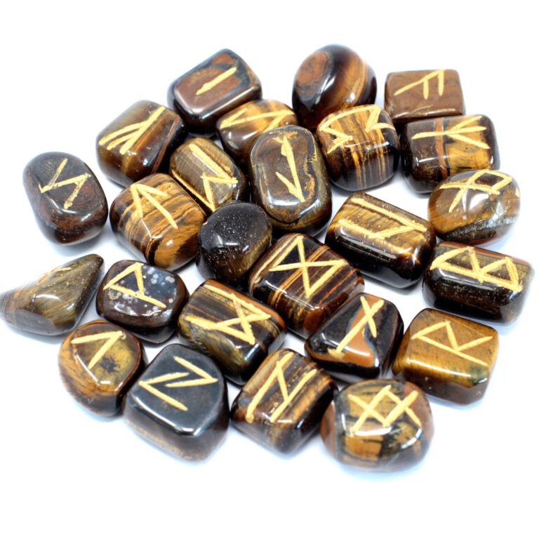 Runes-Stone-Set-in-Pouch-Tiger-Eye