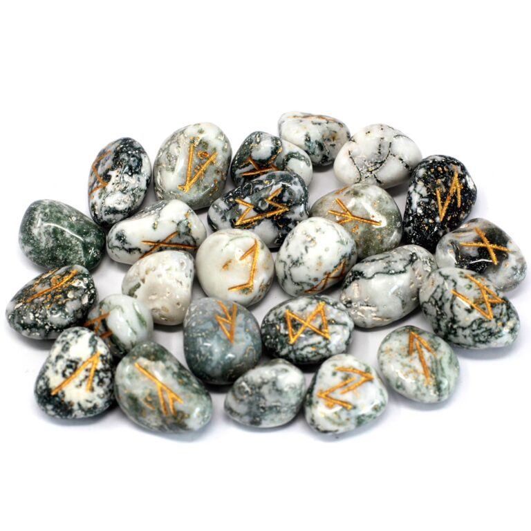 Runes-Stone-Set-in-Pouch-Tree-Agate
