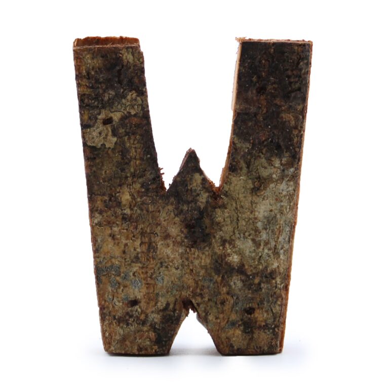 Rustic-Bark-Letter-W-7cm