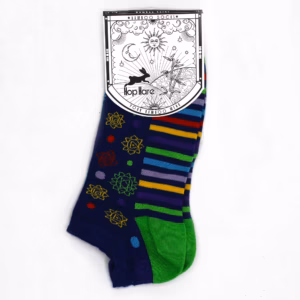 S/M Hop Hare Bambus Strømper Lav (36 - 40) - 7 Chakra