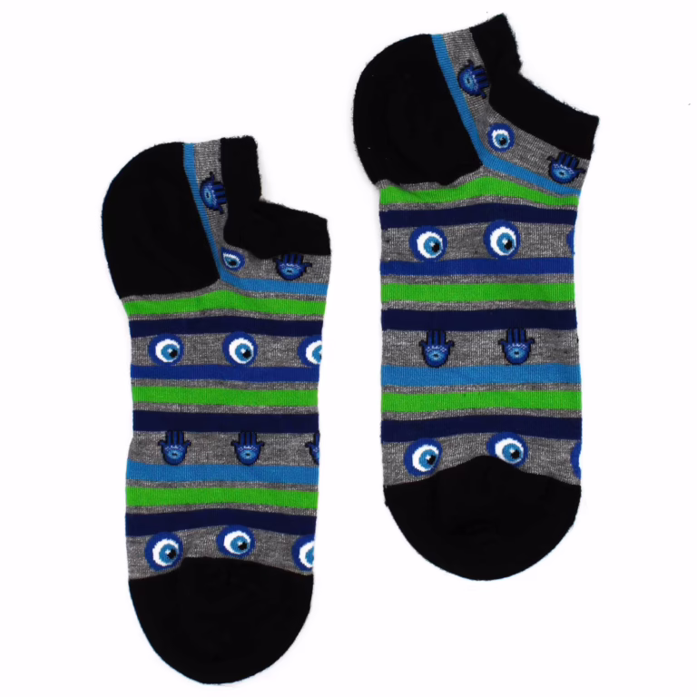 SM-Hop-Hare-Bamboo-Socks-Low-36-40-Evil-Eye-Hamsa