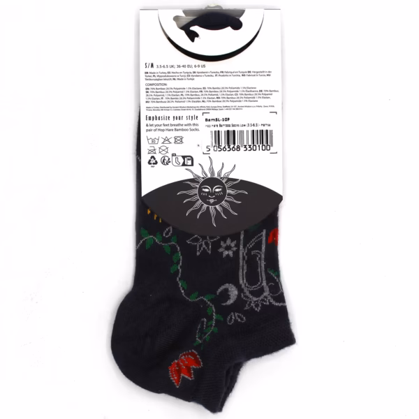 S/M Hop Hare Bambussokker Lav (36-40) - Hamsa - Bilde 3