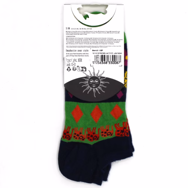 S/M Hop Hare Bambussokker Lav (36-40) - Lucky Elephant - Bilde 3