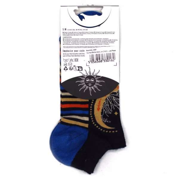 S/M Hop Hare Bambussokker Low (36-40) - Lunar Phases - Bilde 3