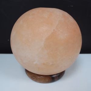 Saltlampa Boll - Stor Träbas