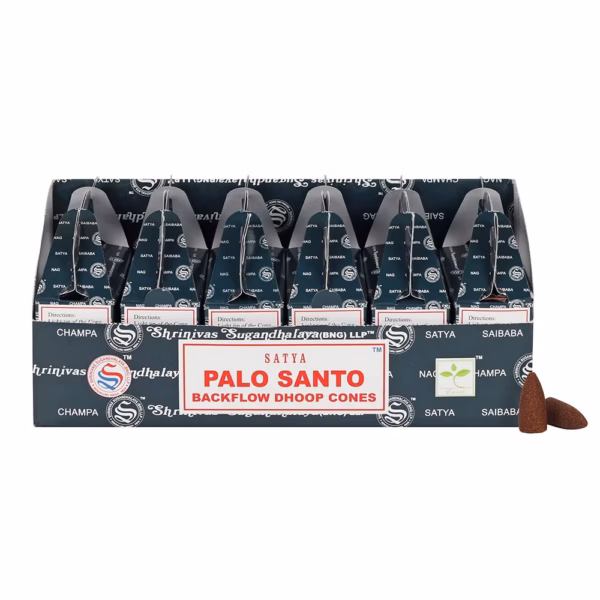 Satya Backflow Dhoop Cones - Palo Santo (24Pcs) - Bilde 3