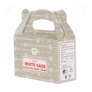 Satya Cônes Parfumés "Flowing Smoke" - Sauge Blanche - 24 Pièces