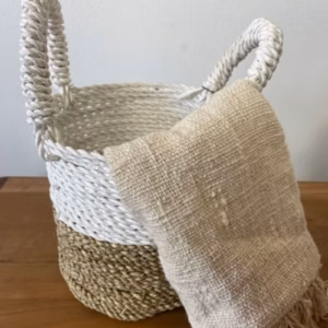 Seagrass Basket Set - Natural White
